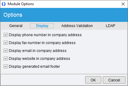 Module Options