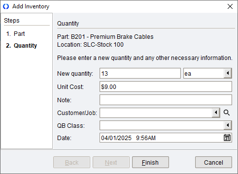 Pinwheel Counter Inventory Fishbowl Advanced - Inventory