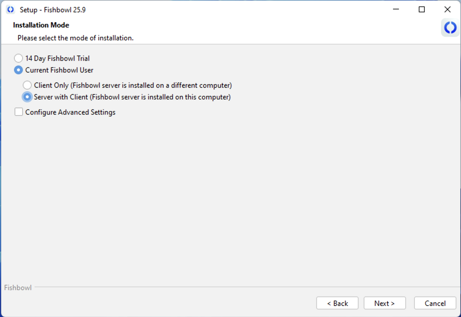 Fishbowl Advanced Mysql Migration