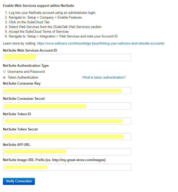Fishbowl Commerce - NetSuite Token Based Authentication (TBA)